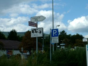 Stellplatz sign